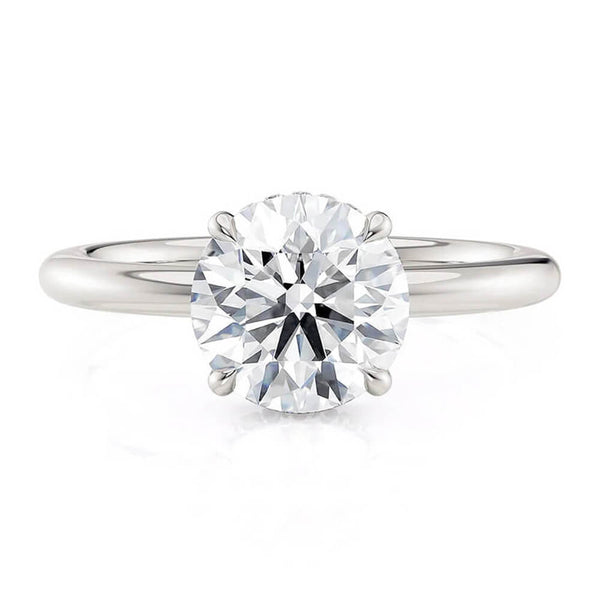 Michael M Crown Round-Cut Diamond Solitaire R750-3