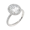 Michael M Europa Oval Center Engagement Ring R777-3OV