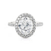 Michael M Europa Oval Center Engagement Ring R777-3OV