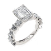 Michael M Montage Emerald Cut Center Engagement Ring R825-3