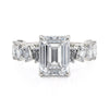 Michael M Montage Emerald Cut Center Engagement Ring R825-3