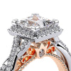 Verragio 14K Two-Tone Princess Diamond Engagement Ring Parisian-106P