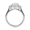 Michael M Trinity 18K White Gold Engagement Ring R805-1.5RD