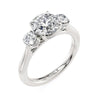 Michael M Trinity 18K White Gold Engagement Ring R805-1.5RD