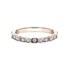 Benchmark 14K Rose Gold Stackable Ladies Diamond Wedding Band 522569014KR