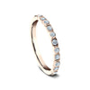 Benchmark 14K Rose Gold Stackable Ladies Diamond Wedding Band 522569014KR