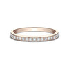 Benchmark 14K Rose Gold Ladies Diamond Wedding Band 522800HF14KR