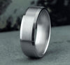 14K White Gold 6.5mm Men's Wedding Band LCF66533514KW