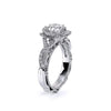 Verragio 18K White Gold Twisted Shank Petal-like Center Diamond Engagement Ring VENETIAN-5051R