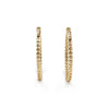 14K Yellow Gold Diamond Hoop Earrings, 2.81ctw, 10.51g