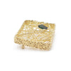 Estate Ladies Vintage 18K Yellow Gold Green Tourmaline Brooch