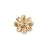 Estate 14K Yellow Gold Flower Design Diamond Pin / Pendant, 4.8g