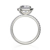 Michael M EUROPA 18K White Gold Diamond Engagement Ring R536S-1.5