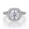 Michael M EUROPA 18K White Gold Diamond Engagement Ring R536S-1.5